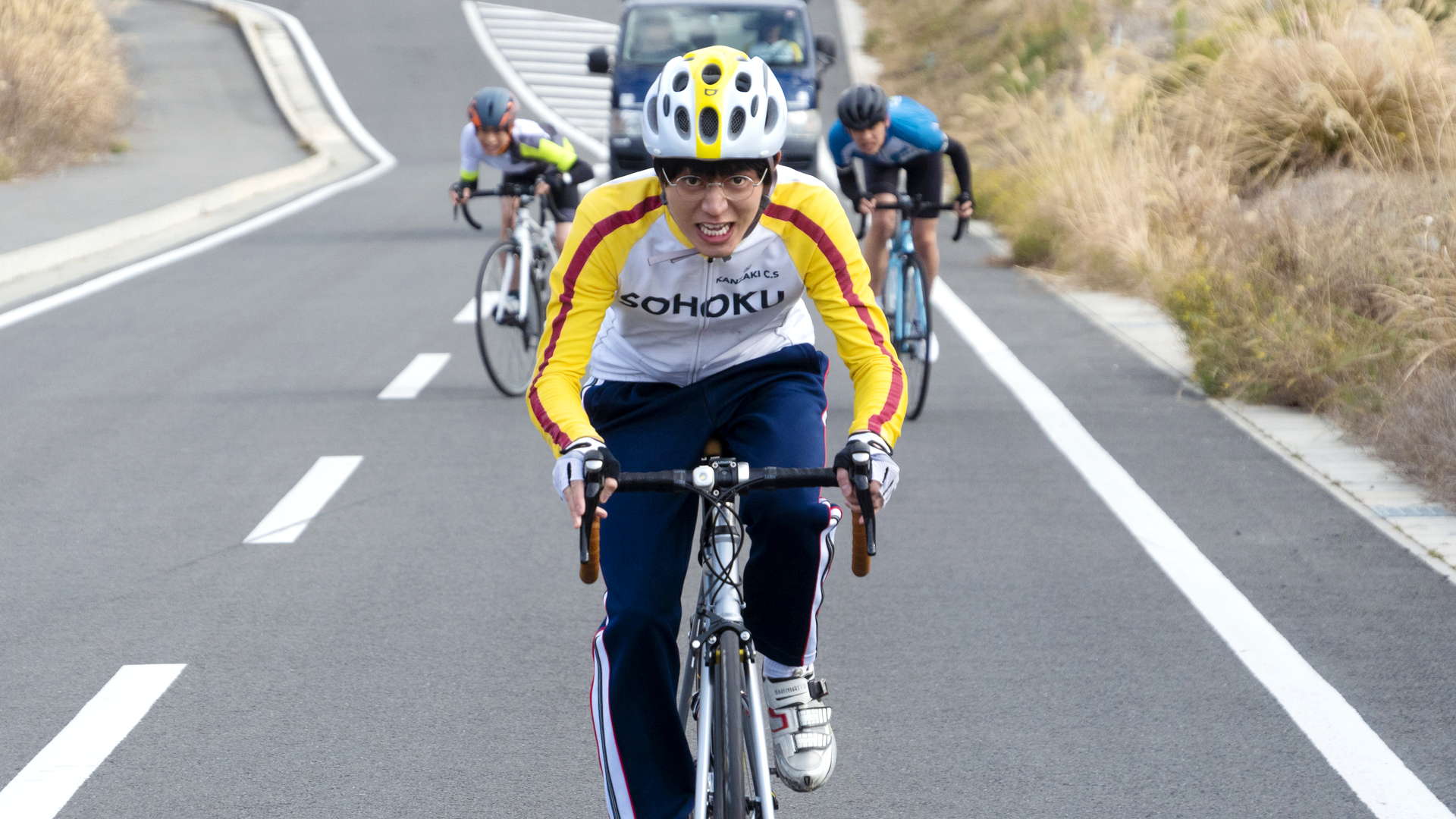 弱虫ペダル 上下ジャージ ロードバイク自転車 小野田坂道今泉俊輔鳴子