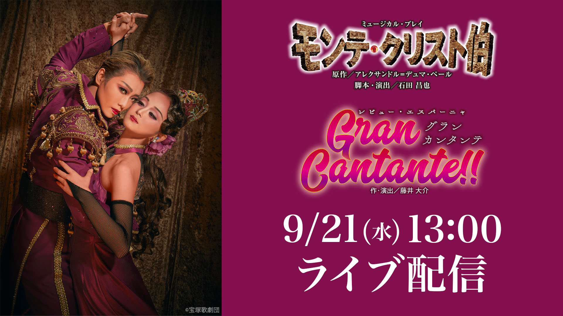 宝塚星組 モンテ・クリスト伯/Gran Cantante!! - DVD/ブルーレイ