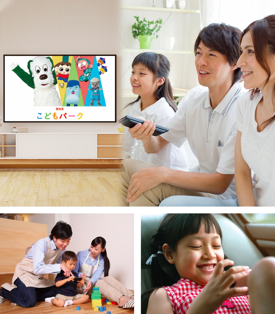 家族でNHKこどもパークを楽しく視聴